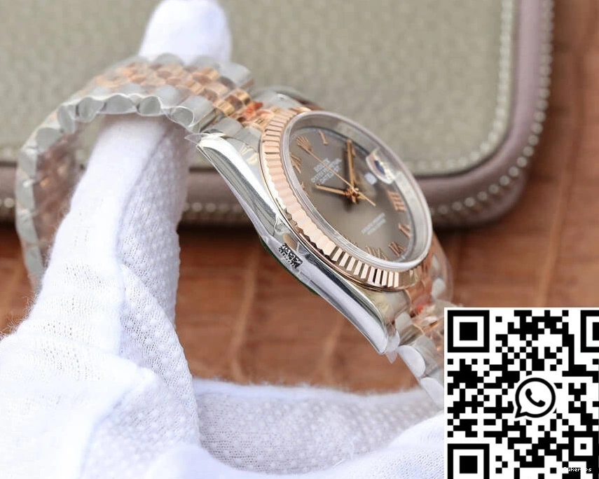 GM Rolex Factory Dial Datejust Silver Rose 36MM Gold 116231-0087 0521